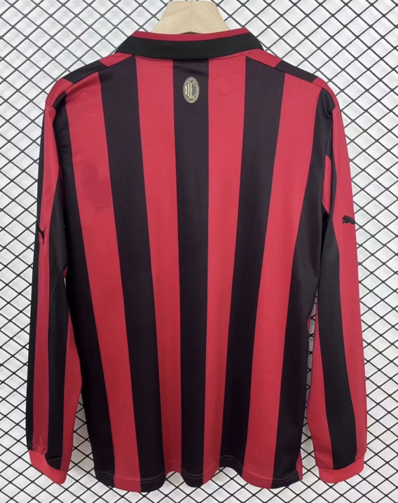 Long Sleeve 24/25 AC Milan 125th Anniversary Red Jersey - Image 3